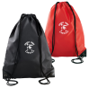 Sac à dos avec cordelettes Noir ou Rouge Amicale Laïque Cancale