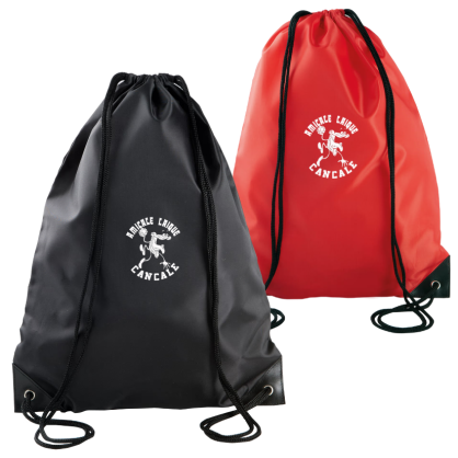 Sac à dos avec cordelettes Noir ou Rouge ALC