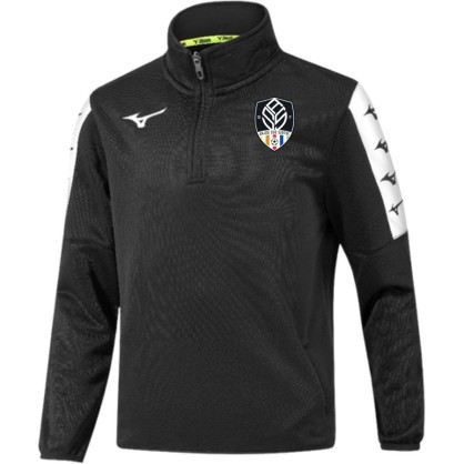 Veste 1/4 zippée Noir MIZUNO ANJOU SUD SARTHE