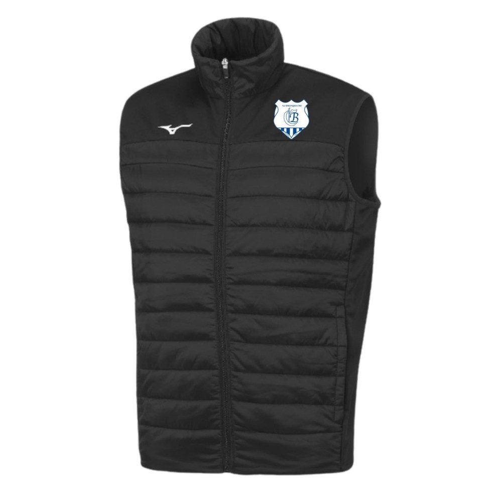 Doudoune sans manches MIZUNO Noir US BAZOUGES-CRE (Logo brodé)