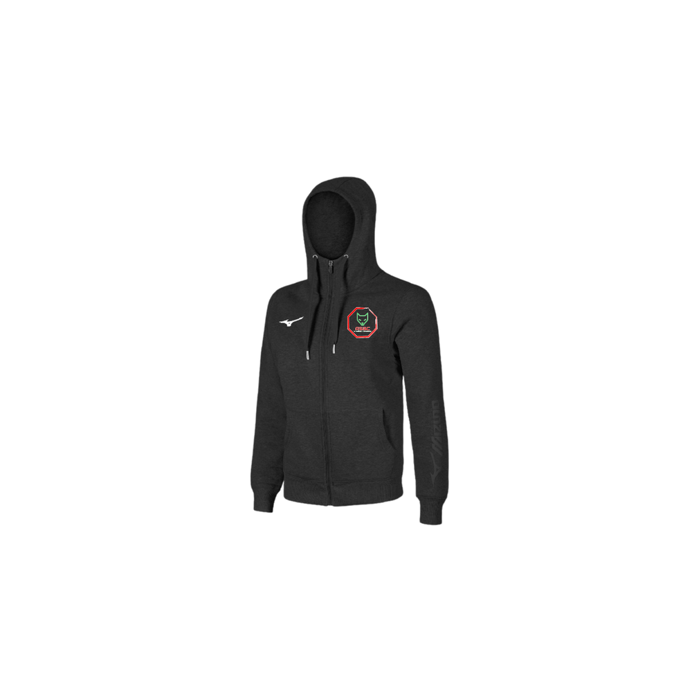 Veste à capuche Mizuno noir adulte ASBC